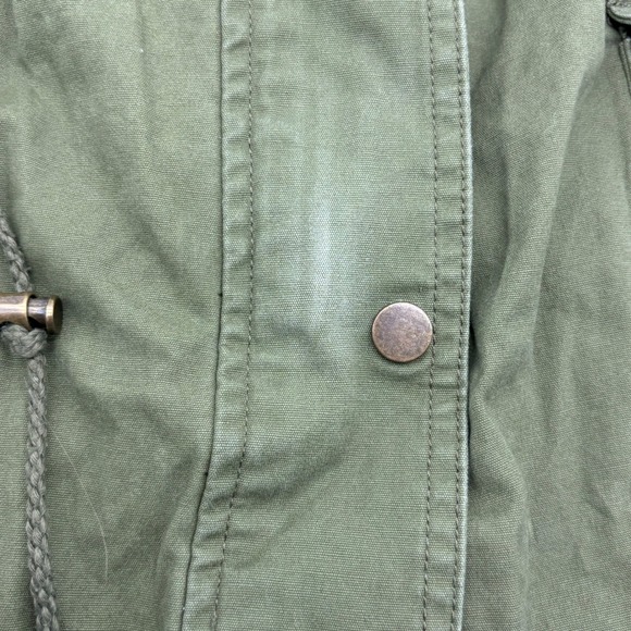 Mark. Womens 2XL Olive Green Floral Embroidered Utility Anorak Jacket Boho - Picture 6 of 13